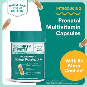 SmartyPants Multivitamines Prénatales Capsules 60 Comprimés vue de dos