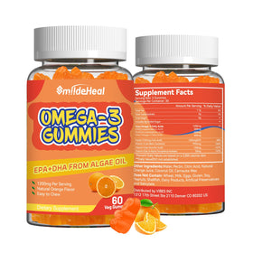 SmildeHeal gélules d'huile de poisson Omega 3 Vegan 1000mg boîte avant