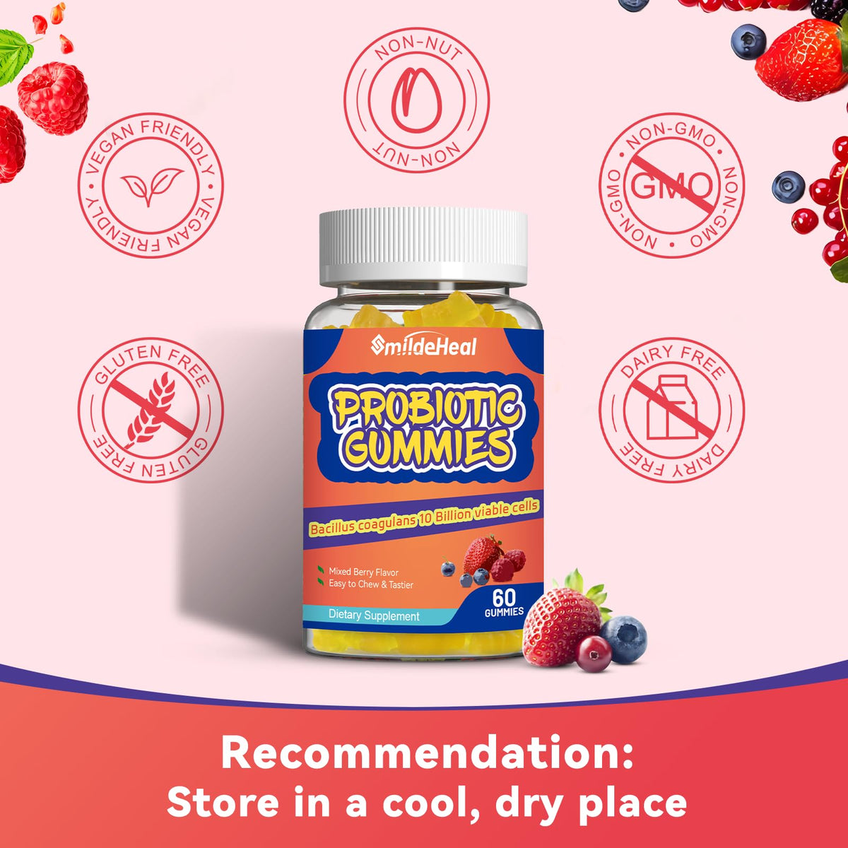 SmildeHeal Gummies Probiotiques 60 Comp. en mode de vie actif
