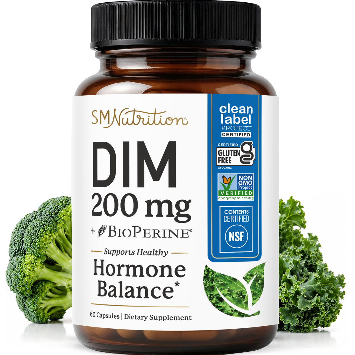 SMNutrition Complément Alimentaire DIM 200 mg 50g - vue avant