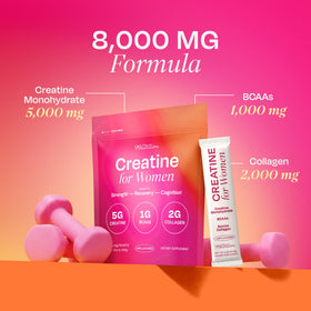 SMNutrition Créatine Femme stick pack avec collagène