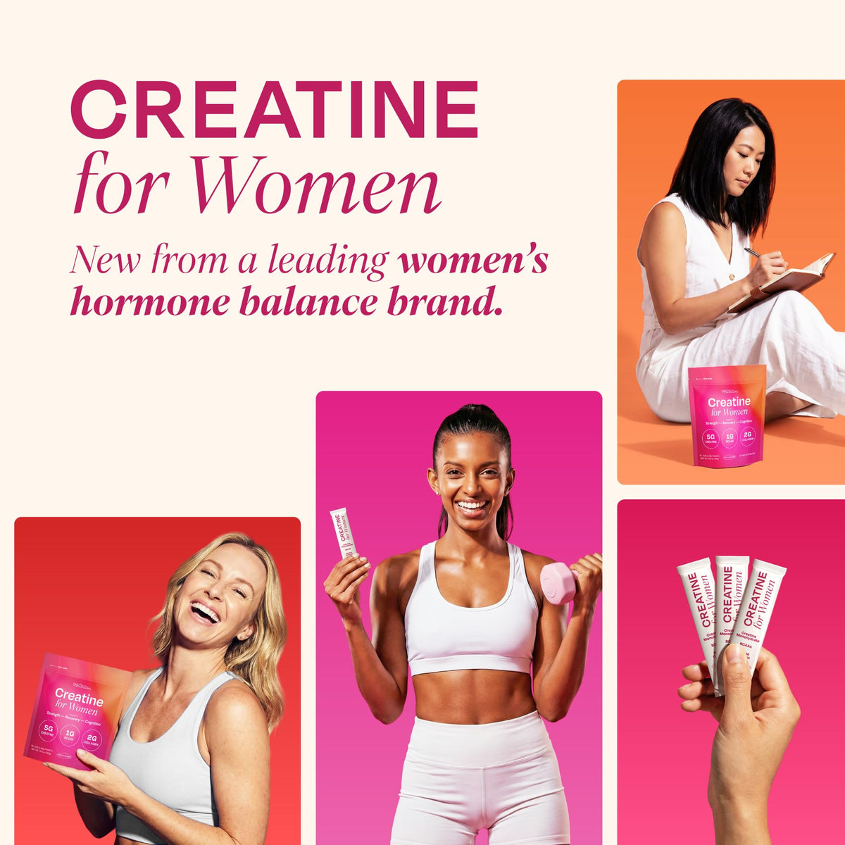 SMNutrition Créatine Femme stick pack et café