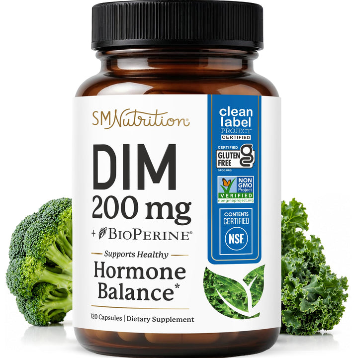 SMNutrition DIM 200 mg 120 capsules végétales, vue de face