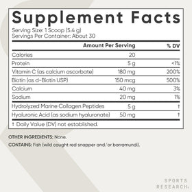 Smoothie avec ajout de collagène marin Sports Research