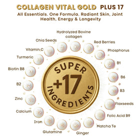 Smoothie fait avec Gold Vital Life Collagène Peptides