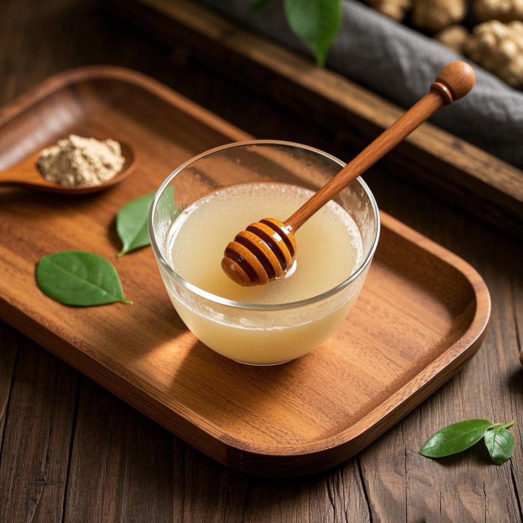 Smoothie préparé avec la Poudre de Racine de Tien Chi DIAN MAI HAO