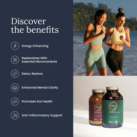 Smoothie préparé avec la poudre Infinity Greens