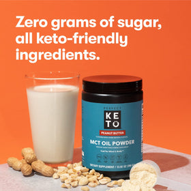 Smoothie préparé avec Poudre d'Huile MCT Perfect Keto