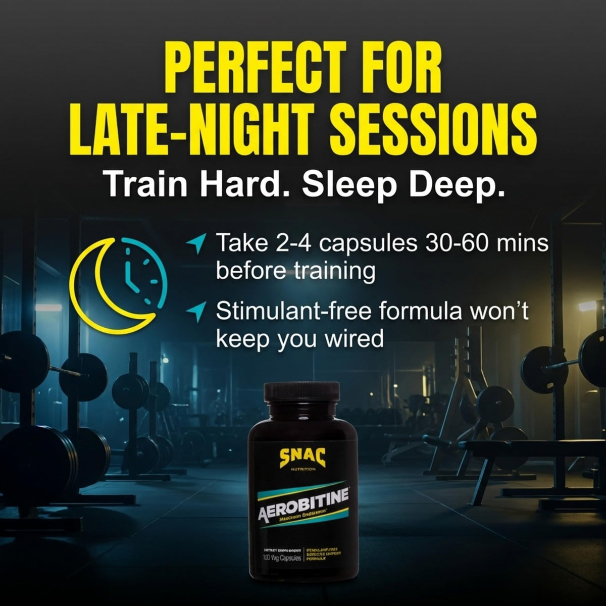 SNAC Aerobitine capsules dans la main