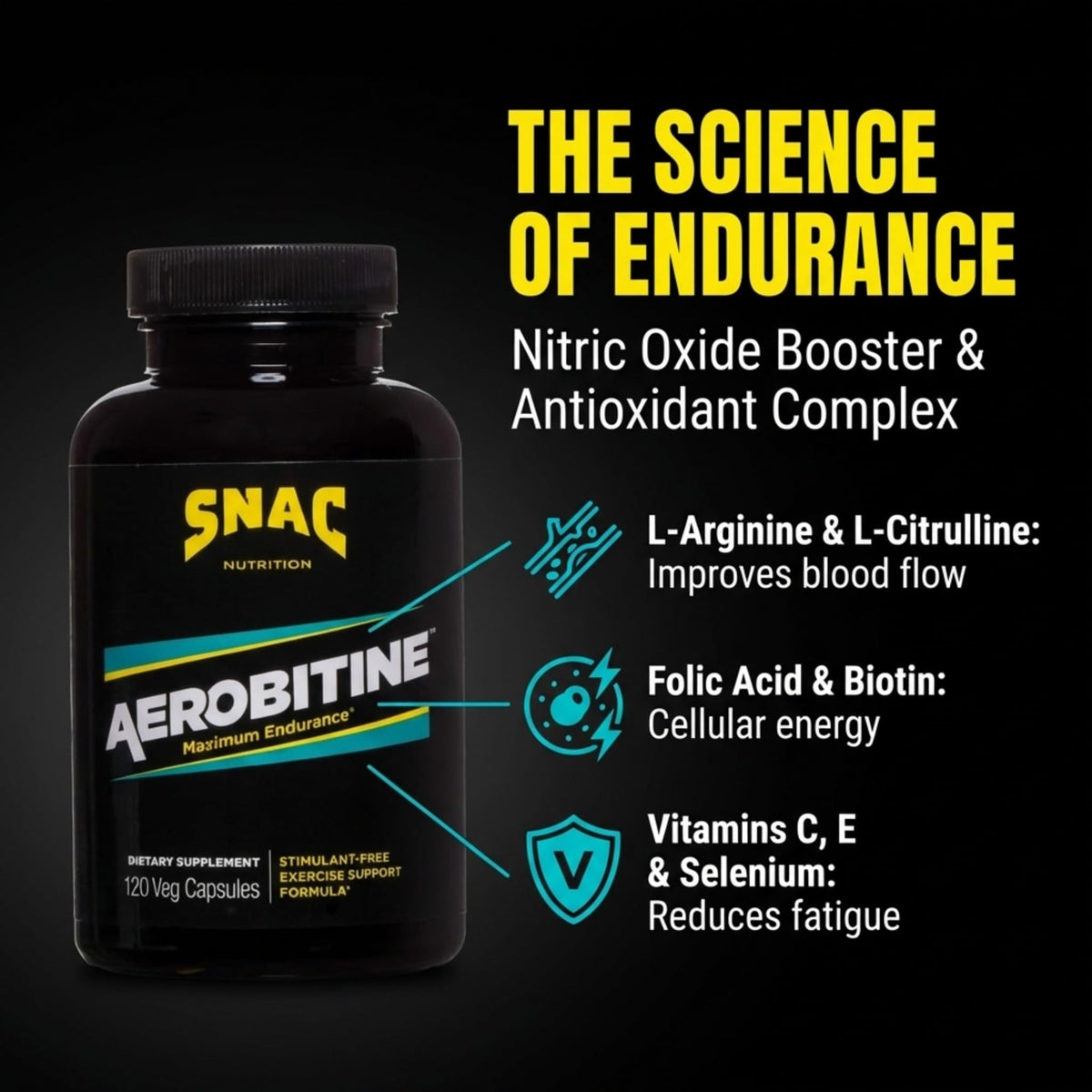 SNAC Aerobitine capsules végétales sur une table