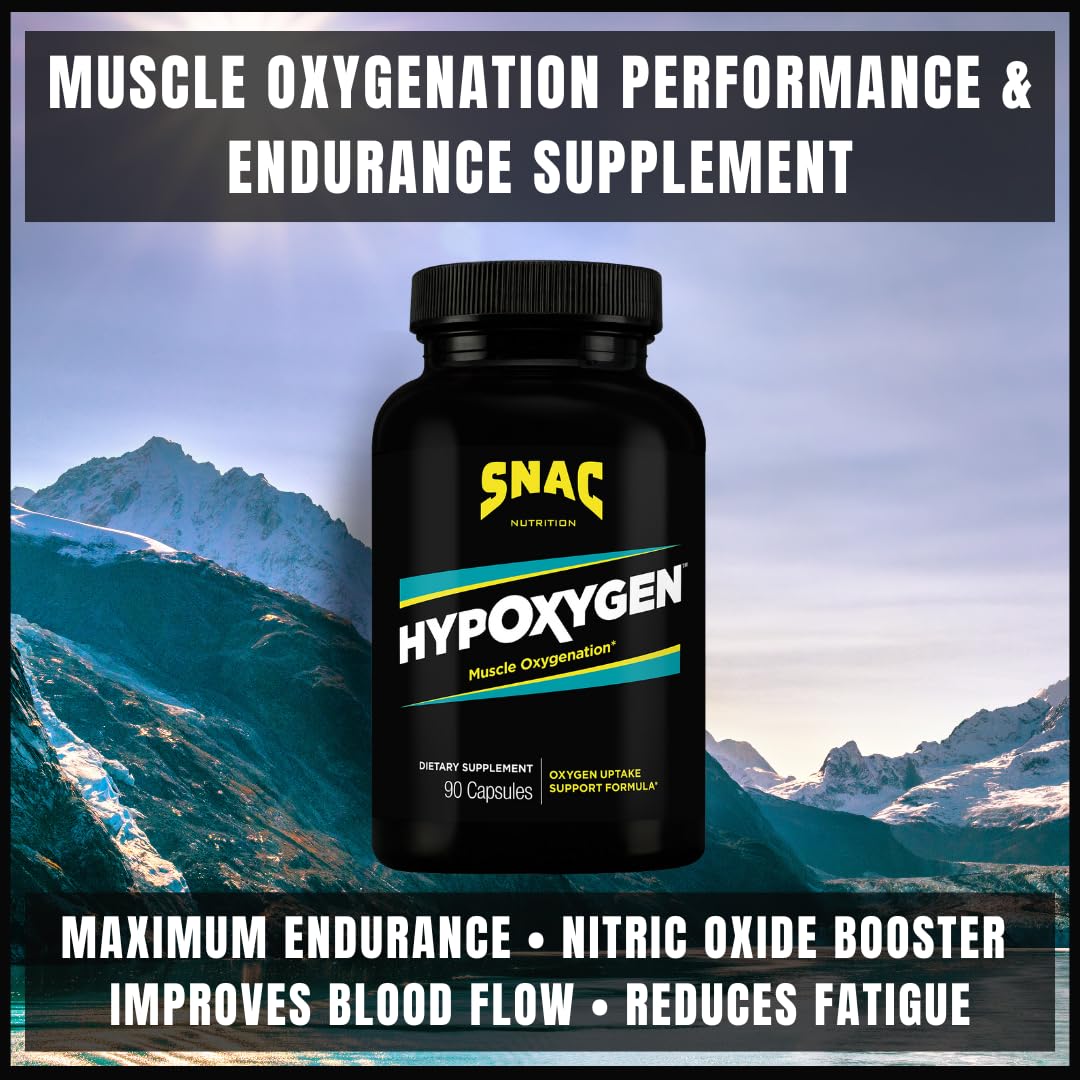 SNAC HypOxygen capsules sur fond blanc
