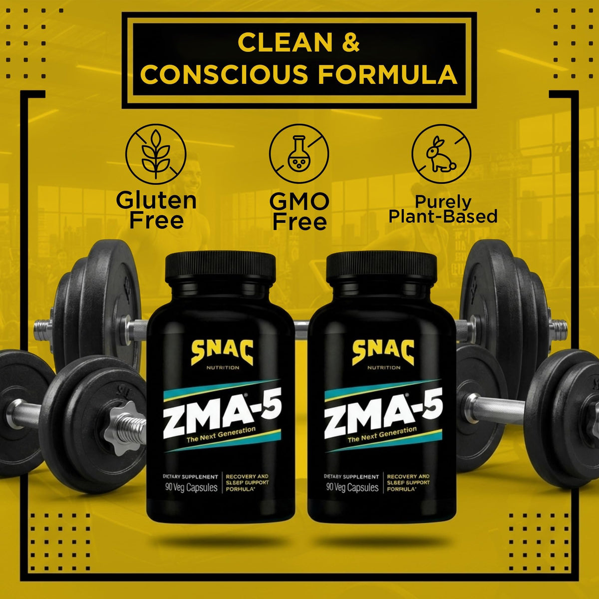 SNAC ZMA-5 Complément Minéral 180 Capsules - Utilisation quotidienne