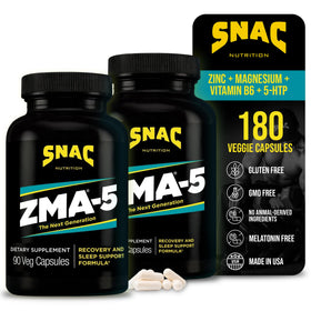 SNAC ZMA-5 Complément Minéral 180 Capsules - Vue avant de l'emballage