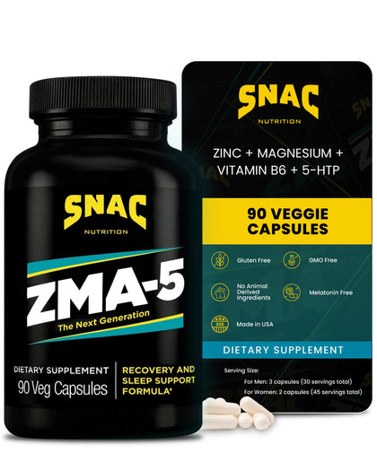 SNAC ZMA-5 Complément Minéral 90 Capsules vue de face