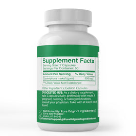 Snana Guggul Extract 100 capsules angle latéral