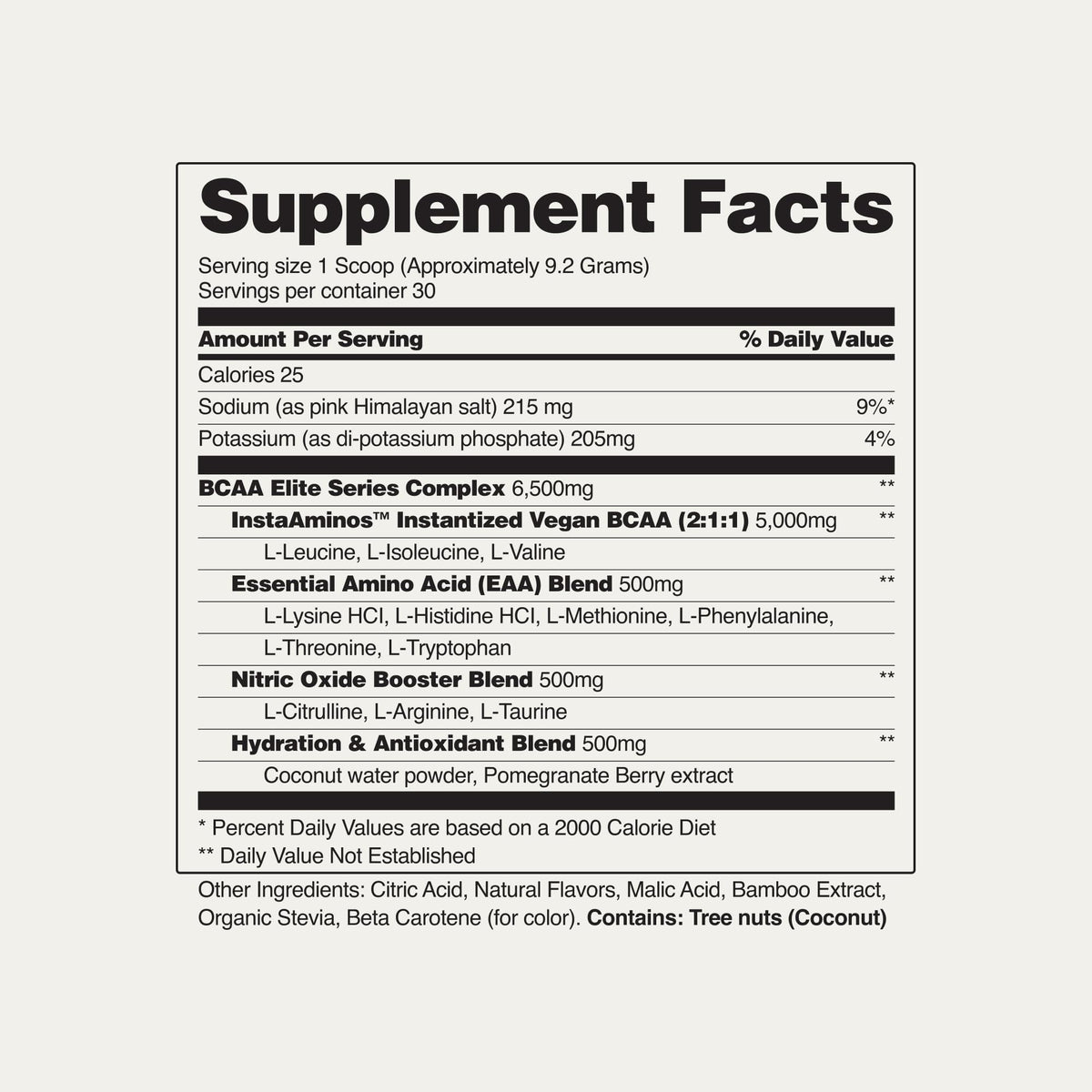 Snap Supplements BCAA Poudre 340g et un shaker de sport
