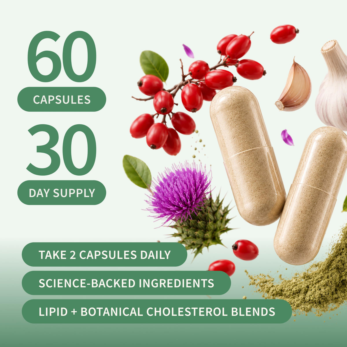 Snap Supplements Complément Alimentaire Cholestérol avec dosage recommandé