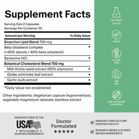 Snap Supplements Complément Alimentaire Cholestérol sur une table avec un verre d'eau