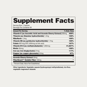 Snap Supplements Complément Alimentaire Fer 60 Capsules Végétales avec ingrédients