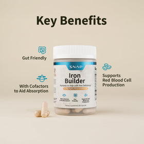 Snap Supplements Complément Alimentaire Fer capsules sur une surface