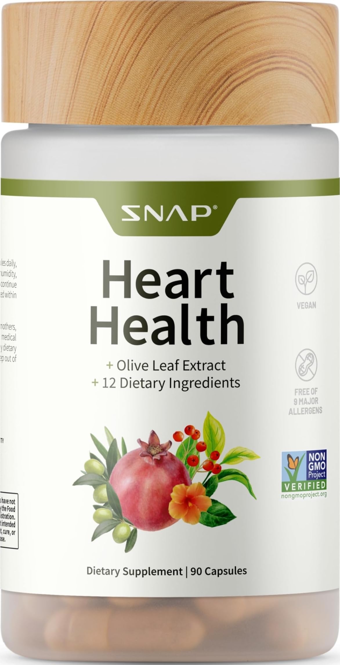 Snap Supplements Complément Alimentaire Soutien Cardiaque 90 Capsules - Vue de l'emballage