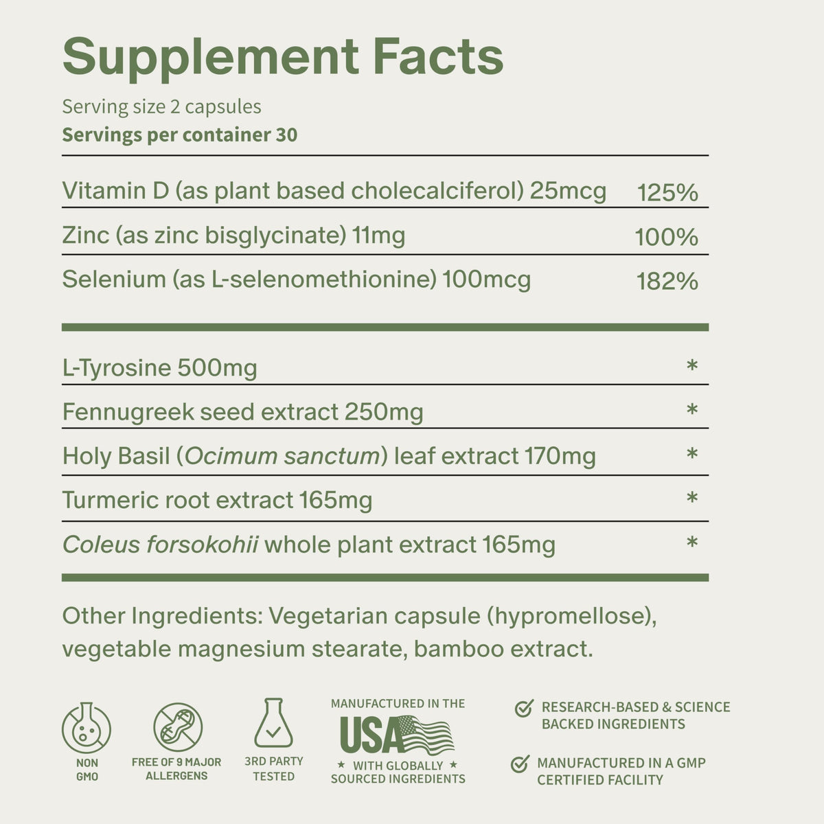 Snap Supplements Complément Alimentaire Thyroïdien 60 Capsules avec verre d'eau