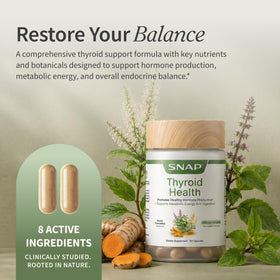 Snap Supplements Complément Alimentaire Thyroïdien 60 Capsules emballage