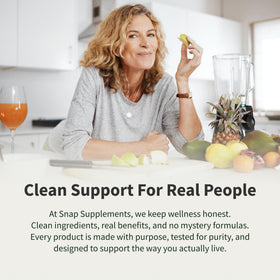 Snap Supplements Multivitamines Femme - ingrédients sur l'étiquette