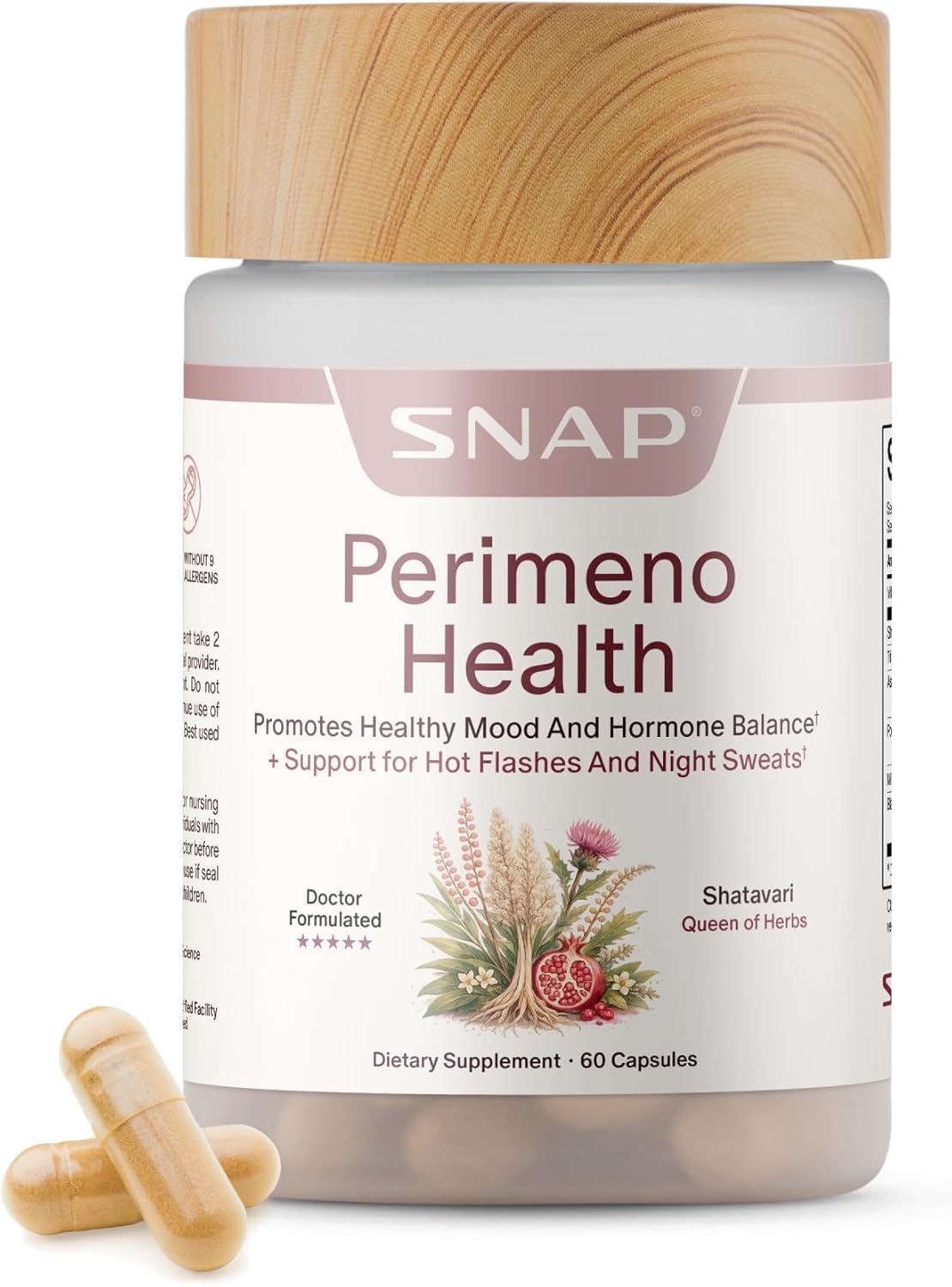 Snap Supplements Perimeno 60 capsules vue avant