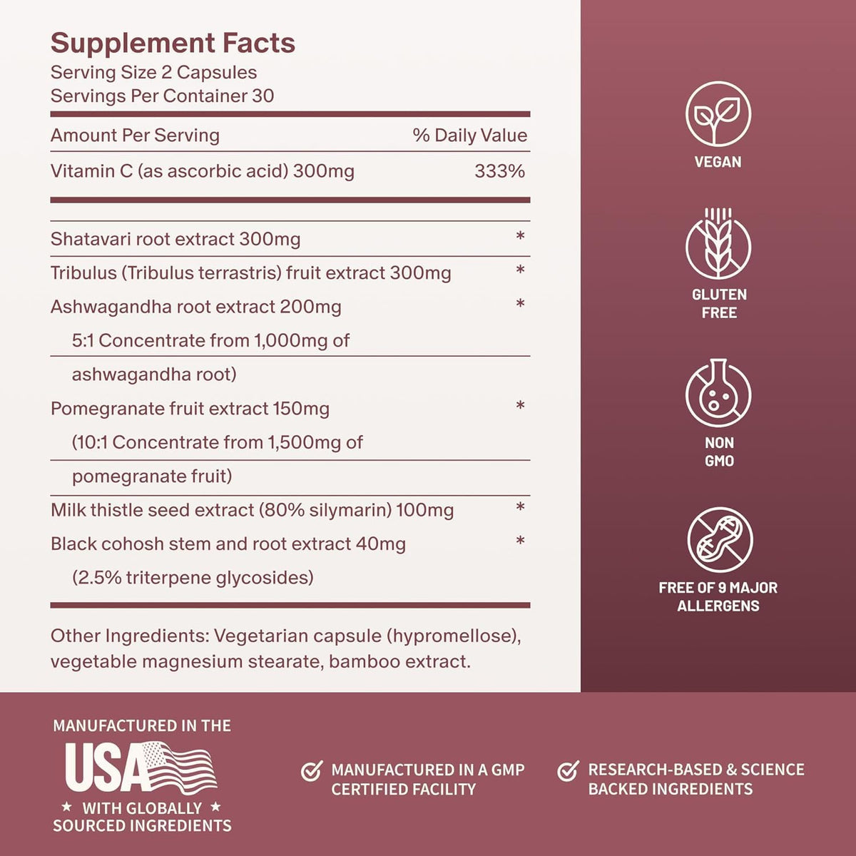 Snap Supplements Perimeno capsules avec étiquette