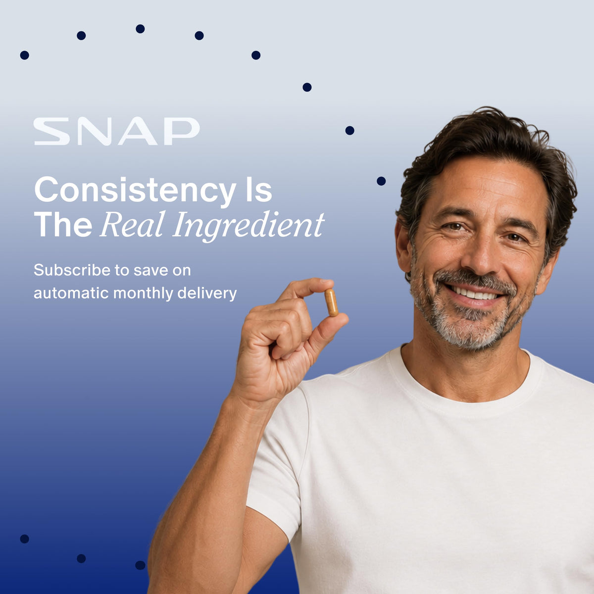Snap Supplements Prostate, capsules végétales sur une main