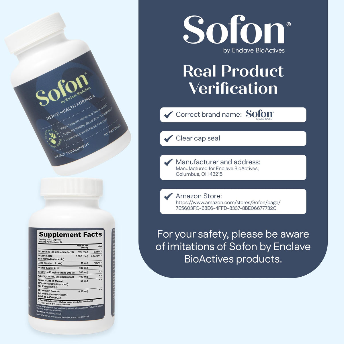 Sofon Complément Alimentaire en situation sur une table