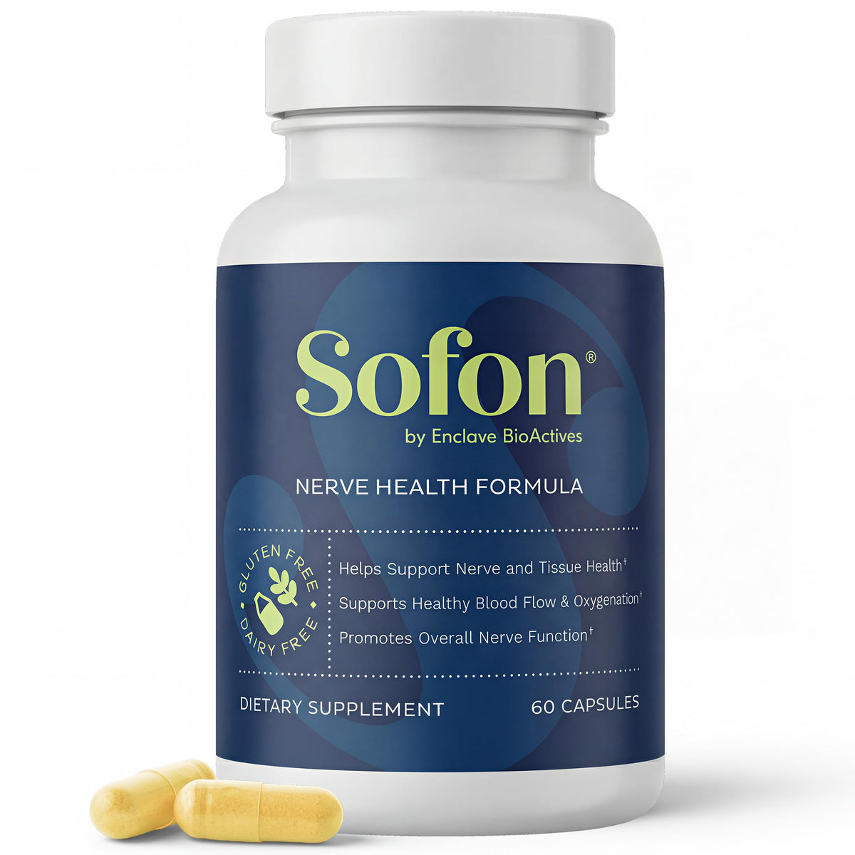 Sofon Complément Alimentaire Vitamines D, B12 et ALA 60 Capsules