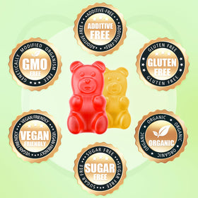 softbear Gélifiés Glucosamine Chondroïtine 60 Gummies sur une table