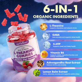 softbear Gummies L-Théanine 400mg side view showing gummies