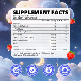 softbear Gummies L-Théanine 400mg strawberry flavor gummies