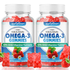 softbear Gummies Omega 3 1200mg 120 unités, vue de face