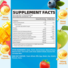 softbear gummies potassium magnésium ingrédients naturels
