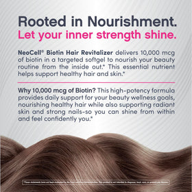 Softgel NeoCell Biotin Hair Revitalizer sur une main