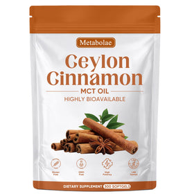 SoftGels de Cannelle de Ceylan Nukupuns, vue de face