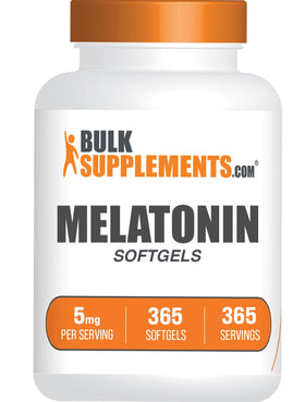 Softgels de Mélatonine 5 mg BulkSupplements en boîte