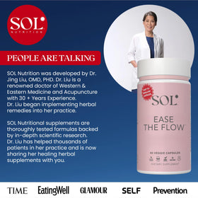 Sol Nutrition Ease the Flow ingrédients naturels