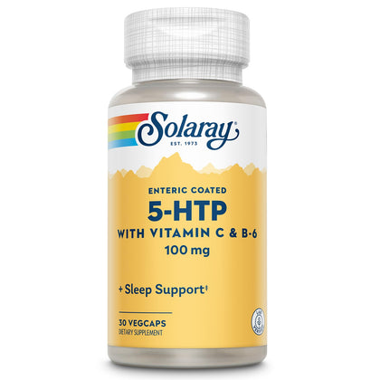 SOLARAY 5-HTP 100mg boîte contenant 30 gélules végétales