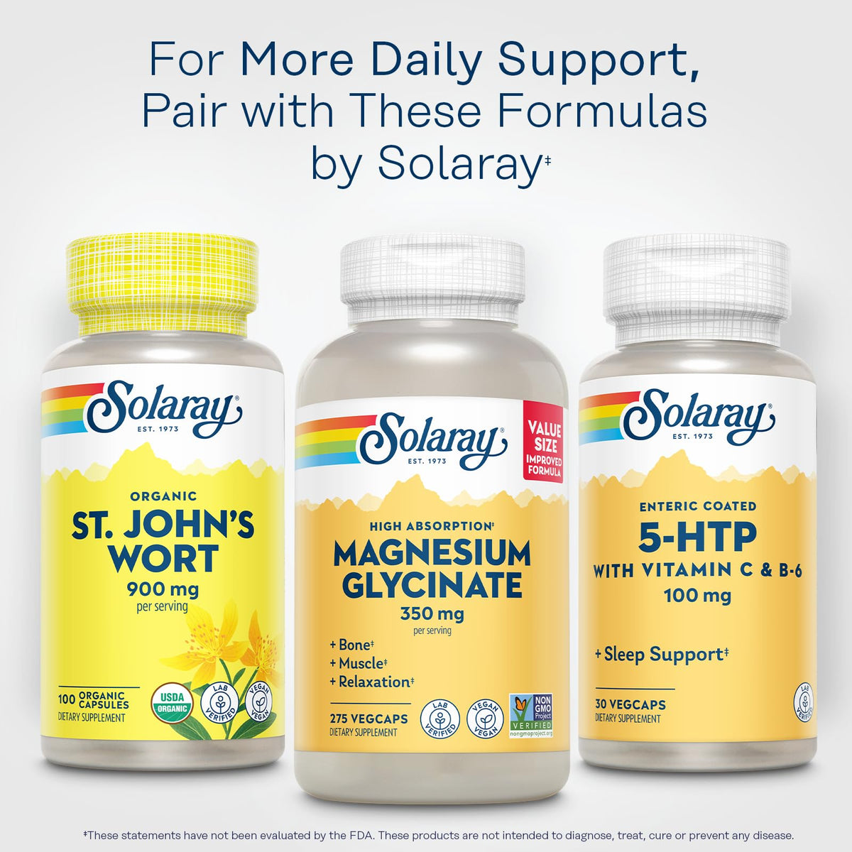 SOLARAY 5-HTP 100mg en utilisation sur une table