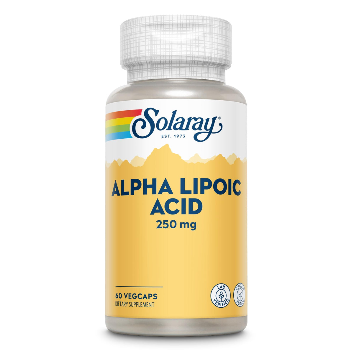SOLARAY Acide Alpha Lipoïque 250 mg 60 VegCaps avec gélules