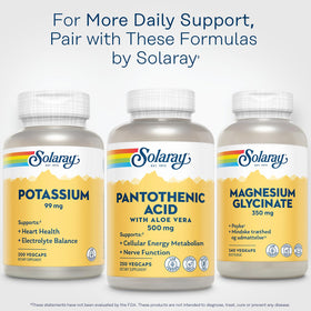 SOLARAY Acide Pantothénique 500 mg prise quotidienne de capsules