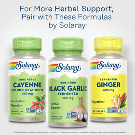 SOLARAY Ail Noir 500 mg capsules en gros plan