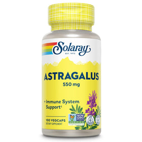 SOLARAY Astragalus Root 550 mg capsules front view