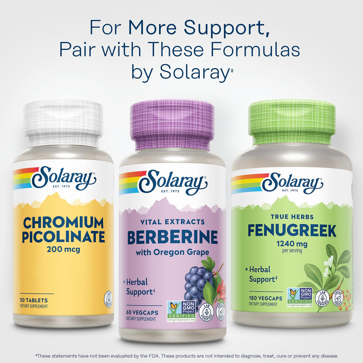 SOLARAY Berberine 250 mg sur une table en bois