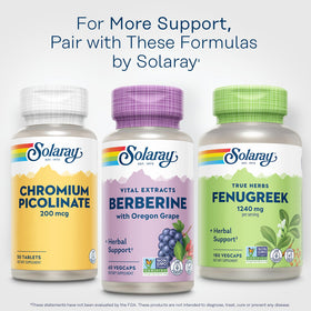 SOLARAY Berberine 250 mg sur une table en bois